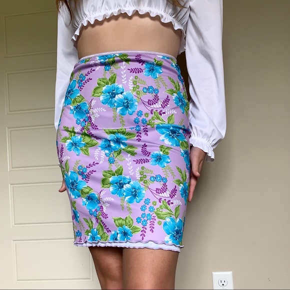 VTG 90’s Reservable Purple High Waisted Skirt - Picture 3 of 11